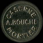 Jeton de nécessité de 50 centimes émis par la Caserne Mortier, A. Bouche à Paris - avers