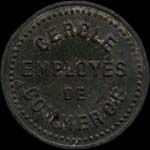 Jeton de nécessité de 75 centimes émis par le Cercle des Employés de Commerce à Paris - avers