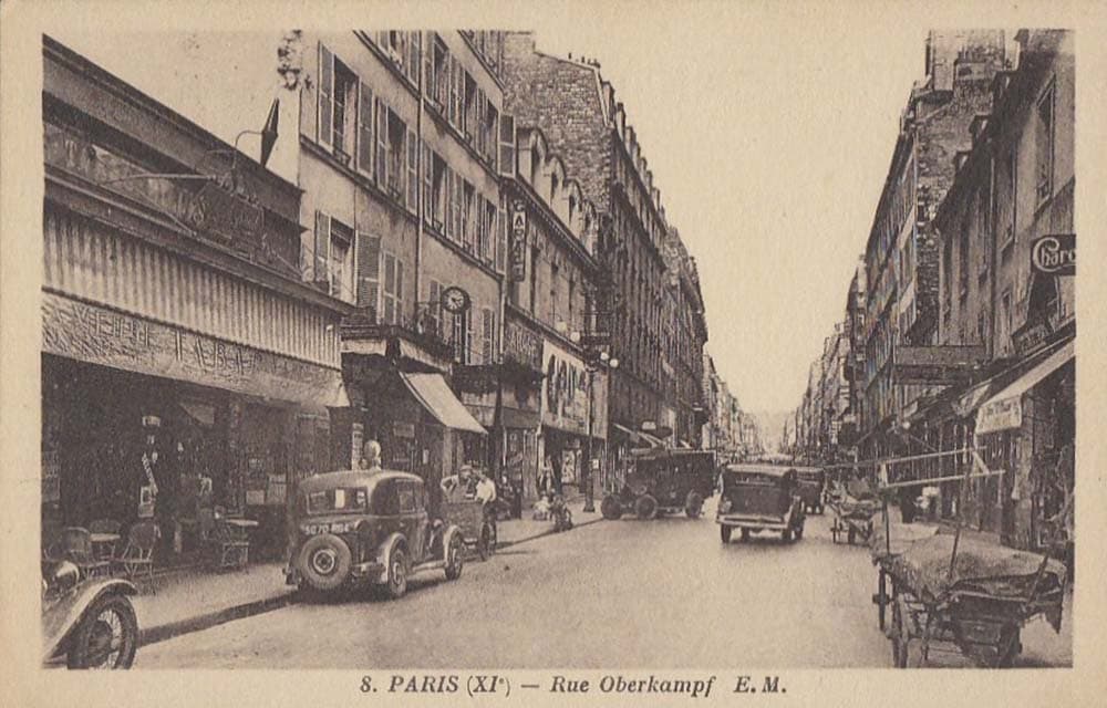 Carte postale ancienne de la Rue Oberkampt à Paris