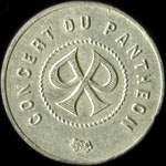 Jeton de n�cessit� de 30 (centimes) �mis par le Concert du Panth�on � Bruxelles - avers