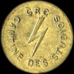Jeton de n�cessit� de 10 francs �mis par C.R.C. - Cantine des Studios � Paris - avers