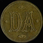 Jeton DA - 10 centimes - Paris - avers