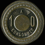 Jeton B. David - 10 centimes - Paris - revers