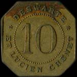 Jeton Deswarte et Lucien Chenet - 10 centimes - Paris - avers