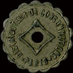 Jeton Distributeur de Consommations - 20 centimes - Paris - avers