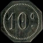 Jeton Etablissements Martin - 10 centimes - Paris - revers
