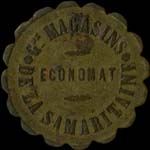Jeton Grands Magasins de la Samaritaine - Economat - 10 centimes - Paris - avers