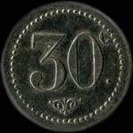 Jeton James Robinson & Sons � Paris - 30 centimes - revers