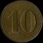 Jeton Juge de Paix � Paris - 10 (centimes) - revers