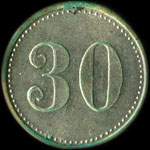 Jeton Juge de Paix � Paris - 30 (centimes) - revers