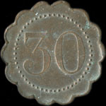 Jeton de n�cessit� de 30 centimes �mis par Kopp - Jardin d'Acclimatation � Paris - revers