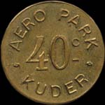 Jeton Kuder - Aéro Park à Paris - 40 centimes - avers