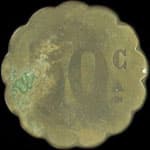 Jeton Maison des Dames de la&nbsp;Poste - Rue&nbsp;de&nbsp;Lille � Paris - 50 centimes - revers