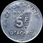 Jeton La Maison du Savon � Paris - 5 francs - revers