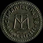 Jeton MAR-TEL � Paris - 75 centimes - avers