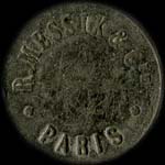 Jeton R.Messik & Cie à Paris - 20 centimes - avers
