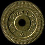 Jeton L. Nicolas � Paris - 10 centimes - avers