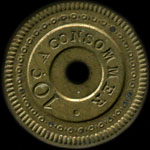 Jeton L. Nicolas � Paris - 10 centimes - revers