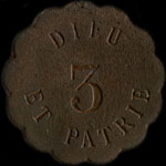 Jeton Oeuvre Paroissiale Militaire de Saint-Augustin - 26, Rue du G�n�ral Foy � Paris - 3 - revers
