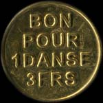 Jeton Le Panier Fleuri à Paris - 3 francs - revers
