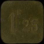 Jeton Pavillon Britannique � Paris - 1,25 franc - revers