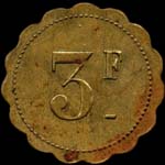 Jeton Pavillon Britannique � Paris - 3 francs - revers