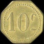 Jeton de n�cessit� de 10 centimes �mis par le Restaurant Jumel - 3, Boulevard Richard-Lenoir � Paris - revers