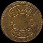 Jeton SAMP ŕ Paris - 50 centimes - avers