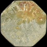 Jeton de n�cessit� de 10 centimes �mis par Saulnier - Op�ra - Paris - avers