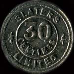 Jeton Slaters Limited à Paris - 30 centimes - avers