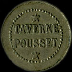Jeton Taverne Pousset � Paris - 5 centimes - avers