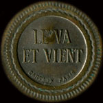 Jeton Le Va et Vient à Paris - 20 centimes - avers