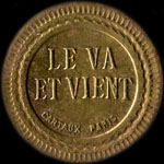 Jeton Le Va et Vient à Paris - 30 centimes - avers