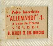 Timbre-monnaie Allemandi - 5 centavos sur carton exemple 2 - Argentine - avers