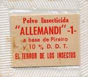 Timbre-monnaie Allemandi - 5 centavos sur carton - Argentine - avers