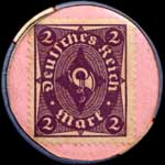 Timbre-monnaie 2 mark Chidez - Chatelineau - revers