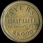 Timbre-monnaie Ayer's Sarsaparilla