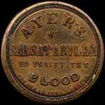 Timbre-monnaie Ayer's Sarsaparilla