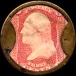 Timbre-monnnaie Ayer's Sarsaparilla - 3 cents - Etats-Unis - revers