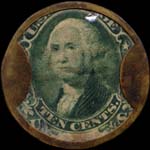 Timbre-monnnaie Burnett's Standard Cooking Extracts - 10 cents - Etats-Unis - revers