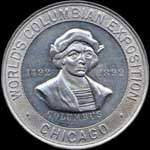 Timbre-monnaie Columbian Exposition 1892 - 1 cent - avers