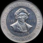 Timbre-monnaie Columbian Exposition 1892 - 2 cents - avers