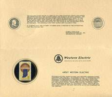 Timbre-monnaie Western Electric 1966 - int�rieur