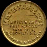 Timbre-monnaie Albert W.Ault type 2 - 10 cents - avers