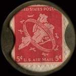 Timbre-monnaie Brooklyn Coin Club - 5 cents - revers