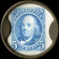 Timbre-monnaie Numismatist C.A. Brownell Clearwater, FLA. - 5 cents - revers