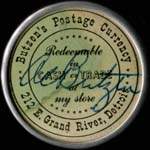 Timbre-monnaie Butzen's postage currency - 1/2 cent - avers