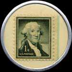 Timbre-monnaie Butzen's postage currency - 1 cent - revers