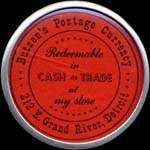 Timbre-monnaie Butzen's postage currency - 2 cents - avers