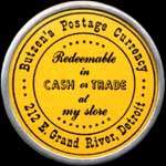 Timbre-monnaie Butzen's postage currency - 3 cents - avers